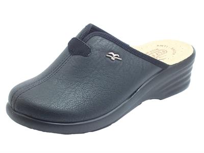 Articolo Fly Flot  L8 870 2E Nero Pantofole per Donna in ecopelle elasticizzata nera sottopiede anatomico