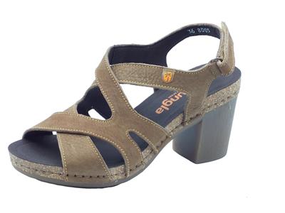 Articolo Jungla 8005 Lockey Vison Sandali con tacco alto per Donna in nabuk con strappo